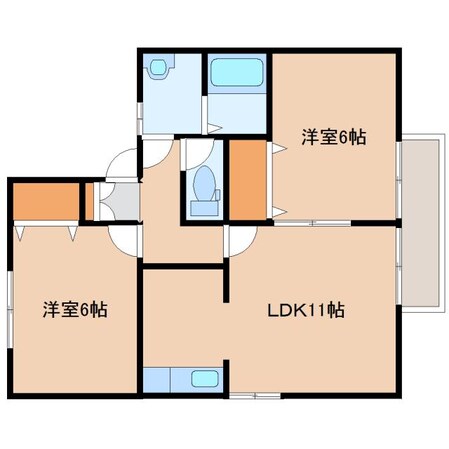 ラポールの物件間取画像